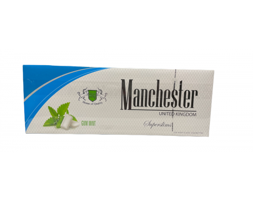 Купить Сигареты Manchester Gum Mint SuperSlims